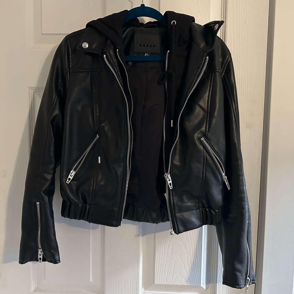 Faux leather jacket